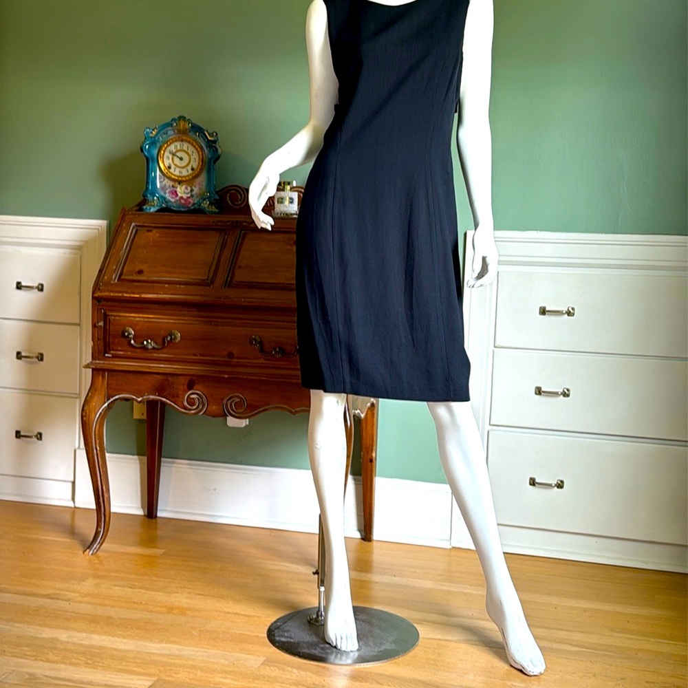 Positive Attitude Black Sheath Midi Dress